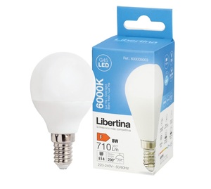 Lampada Sferica LED Libertina E14 8W 6000K (GSC 600005001) - Product Image 1