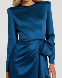 Plain Side Slit <b>Prom</b> Gown Luxurious Formal Elegant Gowns for Women Evening Dress Long Sleeves Lace <b>Prom</b> Dress for <b>Party</b> - Product Image 6