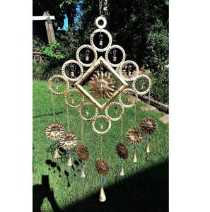 Carillons éoliens en fer en forme de coeur cloches suspendues en métal pour la maison balcon son décoratif carillon éolien décor de jardin extérieur - Product Image 5