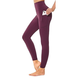 Nouveaux leggings pour femmes en denim sans couture à taille haute, en coton/fibre de bambou, respirants, à séchage rapide, pour le yoga, l'entraînement, le fitness, les vêtements de sport - Product Image 1