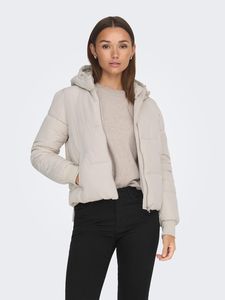Custom Logo Stone Top Women's Wholesale Unique Design Short <b>Quilted</b> Winter Jacket with Detachable Hat - Product Image 5