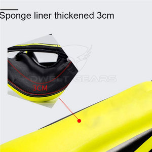 Protège-tibias de boxe MMA réglables protecteurs de sport en cuir sur mesure pour la Protection du football de football échantillon ciblé - Product Image 4