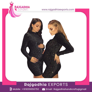 Ready-to-Ship Golden Sequin Mermaid Formal <b>Party</b> Gown with Beading Straps Side Sleeves Fast Dispatch Pattern Decoration for <b>Prom</b> - Product Image 2