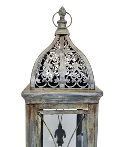 โคมไฟทองเหลืองโบราณสไตล์ยุโรปทำด้วยมือโคมไฟธรรมชาติเก๋ไก๋สไตล์วินเทจแขวนในสวน - Product Image 2