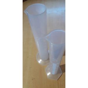 Cylindre gradué en verre, cylindre de laboratoire en plastique - Product Image 3