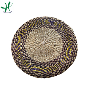 Best Seller <b>Round</b> Seagrass <b>PlaceMat</b>, Weaving <b>Placemat</b>, Eco-friendly Material, Natural Color - Product Image 1