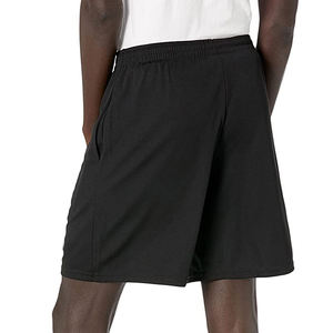 Pantalones Cortos Deportivos de Verano para Hombre con Logotipo Personalizado, Secado Rápido, Cintura Elástica, Color Negro Sólido, Ropa Deportiva Informal para Fitness, Ecológicos - Product Image 3