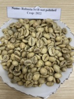 Granos de Café Robusta Verde de Vietnam SR 13 SR16 SR28 Envío Rápido Empaquetado en Bolsa de Yute Contacta a Lynn +84869981238