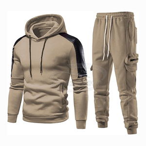 Haute qualité imprimé personnalisé hommes Sport Gym survêtement polaire survêtement pantalon ensemble décontracté sweats à capuche pantalons de survêtement grande taille survêtements - Product Image 1