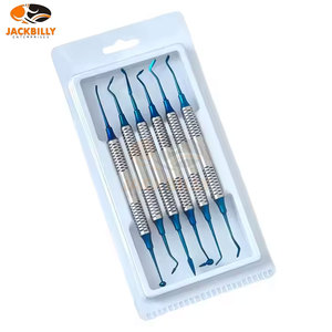 ชุดเครื่องมือทันตกรรมคอมโพสิตเครื่องมือทางทันตกรรมสีฟ้าเคลือบไทเทเนียมการบูรณะเครื่องมือทางการแพทย์ที่ไม่ติด - Product Image 5