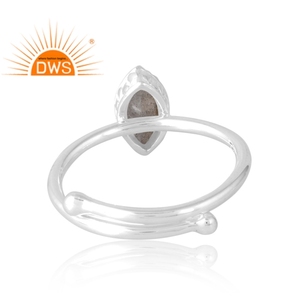 Anillo de piedras preciosas de labradorita Natural de Plata de Ley 925, joyería personalizada para mujer, regalo para ella - Product Image 2