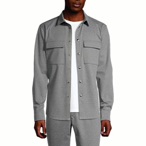 Veste chemise polaire vintage pour homme Veste chemise en flanelle doublée épaisse à carreaux Veste en flanelle avec patch en daim Veste pour homme - Product Image 1