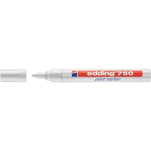 Paquete de 10 Rotuladores de Pintura Blanca EDDING Serie 750 con Punta Redonda de 2-4 mm para Líneas, Marcado y Dibujo - Product Image 1