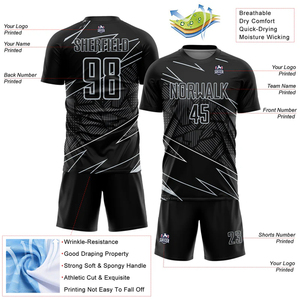 Uniforme de Fútbol, Conjunto de Camiseta y Pantalones Cortos Transpirables de Secado Rápido, Ideal para Entrenamientos y Partidos al Aire Libre - Product Image 4