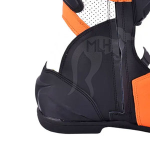 High Quality Custom Made Leather Motorbike Running <b>Shoes</b> Breathable Plus Size Hot Sale Protection Features All Seasons MEESAM - Product Image 6