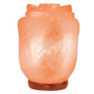 Lámpara ionizadora de rosa de sal rosa de alta calidad Cable eléctrico de cristal Premium con técnica hecha a mano Mejora los beneficios de la atmósfera - Product Image 1