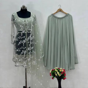 ชุดปากีสถาน4ชิ้นแฟนซีชุดปาร์ตี้ออกแบบใหม่ - Product Image 1