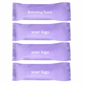 Custom Mint Microfiber <b>Disposable</b> 23x23cm Wet Towels Private Label Manufacturer for <b>BBQ</b> & Restaurants - Product Image 1
