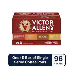 Victor Allen's Coffee Autumn Favorites Coffee Variety Pack (Apple Crumb Donut, Pumpkin Spice, Pecan Pie, Cinnamon Bun), 96 Count - Product Image 2