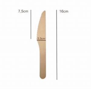 Cuchillo de madera de abedul desechable ecológico, vajilla biodegradable para fiestas y eventos - Product Image 4