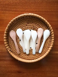 Hot Selling 2023 Customized logo White Exquisite Natural Mother of Pearl Shell Caviar Spoon for Fancy Dinner - Product Image 2