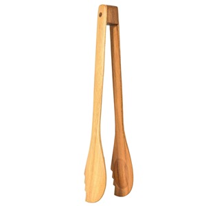 Pinzas de madera dura extralargas hechas a mano para asar, servir, mezclar utensilios de cocina de madera Natural, herramienta duradera, agitador de cóctel - Product Image 5