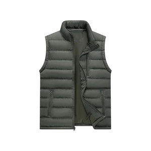 Gilets d'hiver en coton sans manches, réversibles, style puffer, pour hommes - Product Image 5