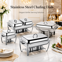 Chauffe-plat Commercial de différentes tailles, équipement de restauration, Buffet, ensembles de chauffe-plat isolés