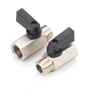 Mini robinet à tournant sphérique en laiton robuste Connexion M x F 10mm Contrôle facile de mise en marche et d'arrêt pour système agricole - Product Image 3