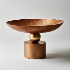 Plat de service PalacePetal La Majesté Impériale Bol de service en émail à feuille d'or royal fabriqué à la main Symbole du luxe et de la grâce intemporels - Product Image 3