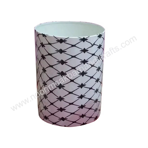 Macetas de Metal con estampado de esmalte de hierro para jardín hechas a mano, soporte de maceta de Metal de hierro de nuevo diseño con flores artificiales - Product Image 3