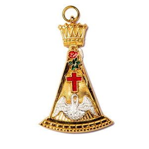2025 TABLIER maçonnique AASR 6E DEGRÉ TRIANGLE D'OR - Product Image 3