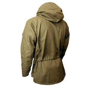 Veste smock respirante d'extérieur de haute qualité pour hommes, logo personnalisé, coupe-vent coupe-vent à fermeture éclair complète pour hommes, fabriqué en usine OEM - Product Image 2