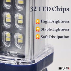 Hyuga ไฟฉายแม่เหล็กยุทธวิธีแบบพกพาสำหรับซ่อมรถฉุกเฉิน32 SMD 18650แบบตะขอชาร์จไฟได้ - Product Image 2