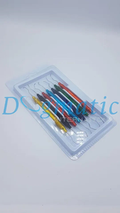 <b>Dogmatic</b> International 7 Piece Gracey Curette Set Multi-Color Stainless Steel Manual Power Source Dental Instruments CE - Product Image 4