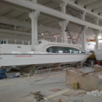 Yacht de croisière-taxi fluvial en aluminium personnalisé UBI 1630, 16 m, 30 passagers, moteur hors-bord 300 ch, alimenté par batterie, 30,0-35,0 nœuds, 16x5 3D