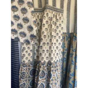 Vestido AJRAKH STONE S con Diseño Personalizado y Estampado a Mano, Estilo Gótico Elegante para Mujer de Oficina, Transpirable, Estilo Boho, Talla 5XL, ODM - Product Image 2