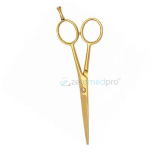 Stainless Steel Gold Plated Professional Barber <b>Scissors</b> Hair Cutting <b>Shears</b> for Stylists Barber <b>Scissors</b> - Product Image 5