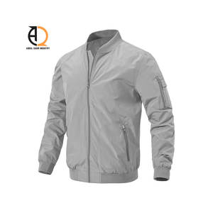 Hommes Biker Bomber Jacket Flight Street Coat Bomber Jacket Embroidery Patch - Product Image 3