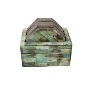 Sous-verres en marbre incrusté de laiton de style élégant forme ronde cuisine et restaurant utilisés sous-verres de tasse à thé de haute qualité tapis et tampons - Product Image 6