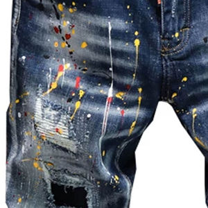 Jeans de mode de qualité supérieure pour hommes Jeans avec logo et design personnalisés pour tenue décontractée Prix raisonnable Service personnalisé OEM de haute qualité - Product Image 2
