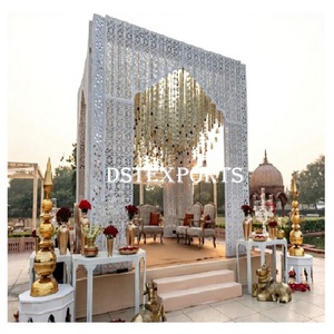 Mandap à thème extérieur pour mariage indo australien DST Exports Meilleur prix Personnaliser les événements modernes Mandapam découpé au laser Design London - Product Image 1