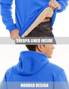 Sweat-shirts à capuche unisexes en molleton brodé sur mesure pour l'hiver, coupe classique, mélange de coton de haute qualité, taille plus - Product Image 5