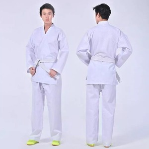 Hecho de alta calidad en color blanco Oem Factory Export Venta al por mayor Uniforme DE JUDO transpirable hecho a medida para adultos 2017 - Product Image 1