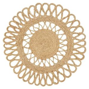 Nouvelle collection de dessous-de-plat et sous-verres en rotin et jonc de mer naturel faits à la main pour la décoration intérieure, vente en gros d'artisanat - Product Image 5