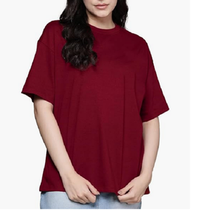 T-shirt en coton surdimensionné personnalisé de haute qualité pour femmes 100% T-shirts vierges décontractés d'été du Bangladesh avec décoration de Logo - Product Image 1