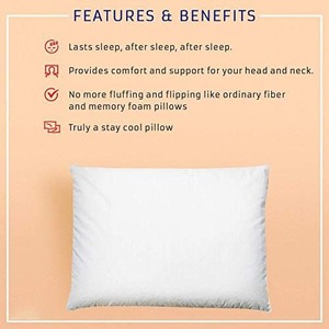 Almohada tradicional de sal rosa del Himalaya para un sueño fresco, soporte para el cuello para personas que duermen de espalda y lado o como cojín de meditación - Product Image 4