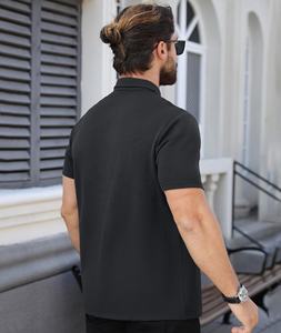 T-shirt à manches courtes pour homme, en spandex à séchage rapide, respirant, décontracté, pour le sport, le golf, le travail - Product Image 3