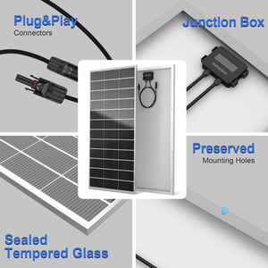 Rvpozwer Entrepôt américain Panneau solaire monocristallin haute tension à demi-cellule 22% d'efficacité 200W 12V Ensemble de panneaux solaires Garantie 25 ans Chine - Product Image 5