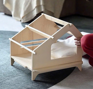 OEM Custom AC06 Pet House with Solid Raised Wood Base Soft Edges Indoor Safety & Comfort From Vietnam Factory - Product Image 6